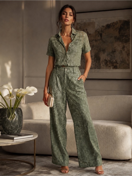 Luz Elena Ortega Pants - ✨ Vintage Luz Elena Ortega Embroidered Two-Piece Set ✨